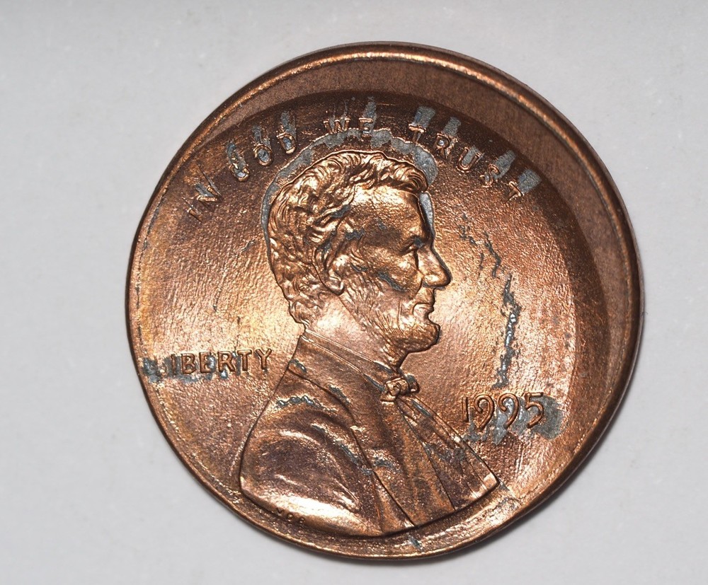 1995 Lincoln Memorial Penny Off-Center Mint Error Coin