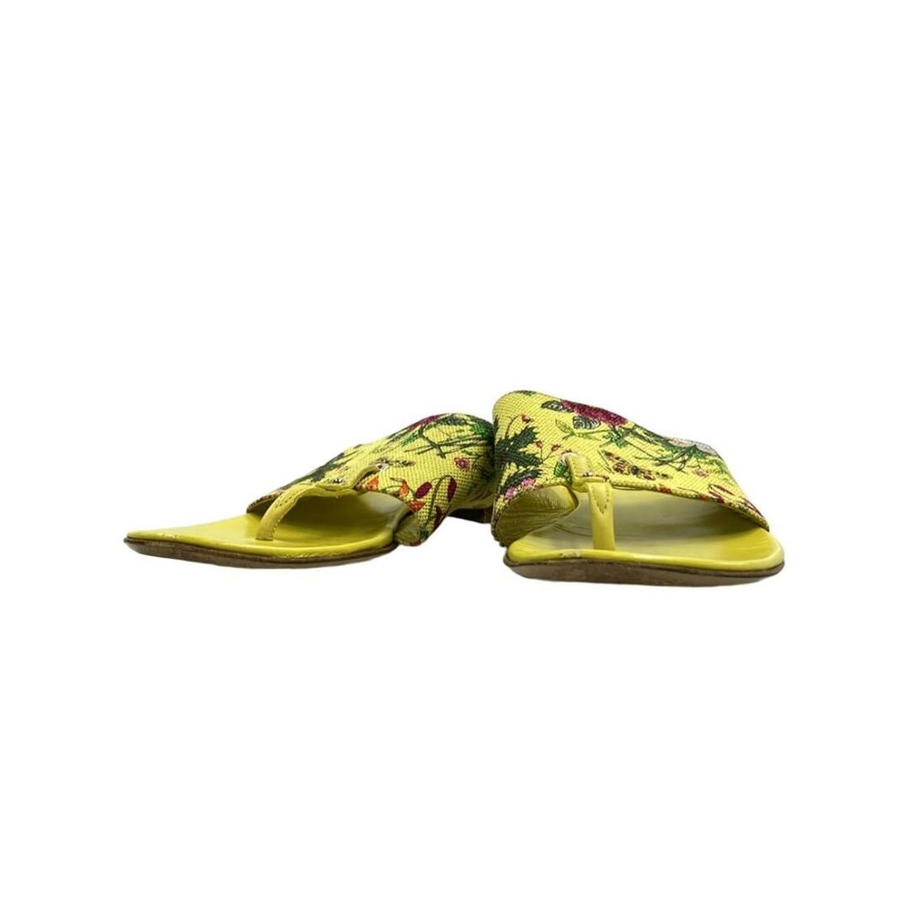 Gucci Sandal Floral Womens 34 C Damage Details Insole: Peeling Slips Dirt aff9e