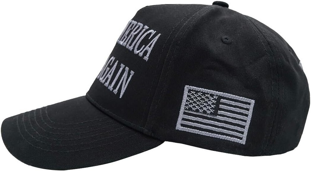 2024 Trump Blackout MAGA Hat Never Surrender All Black