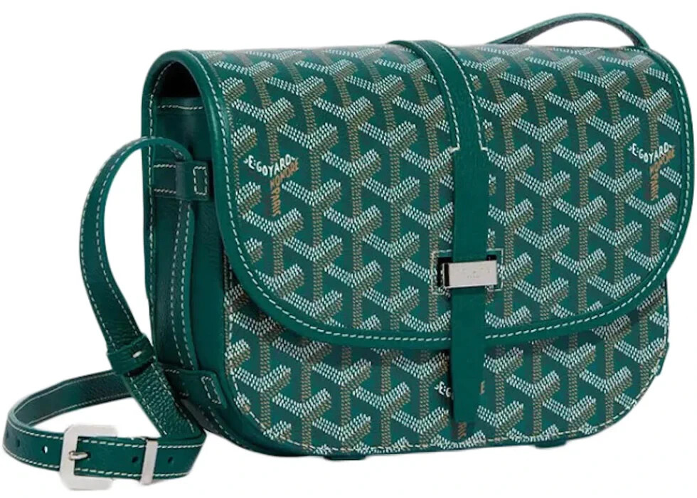 Goyard Belvedere PM Green Handbag New Fast Shipping