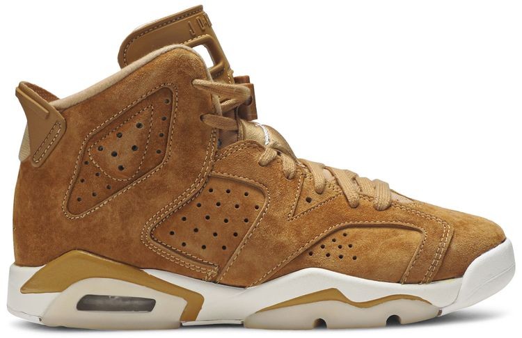 Nike Air Jordan 6 Retro Wheat Grade School Kids Shoes In Stock