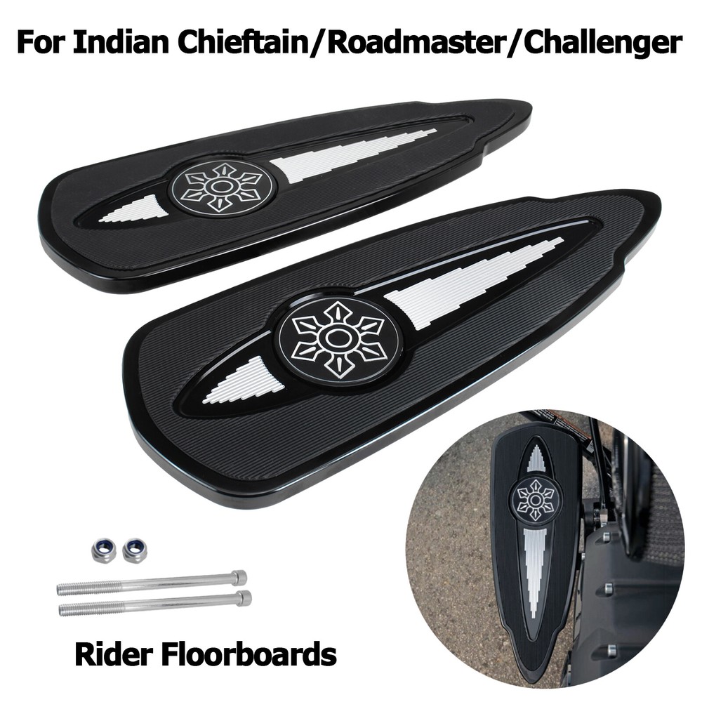 Rider Floorboards For Indian Chieftain Roadmaster Pursuit Dark Horse Challenger