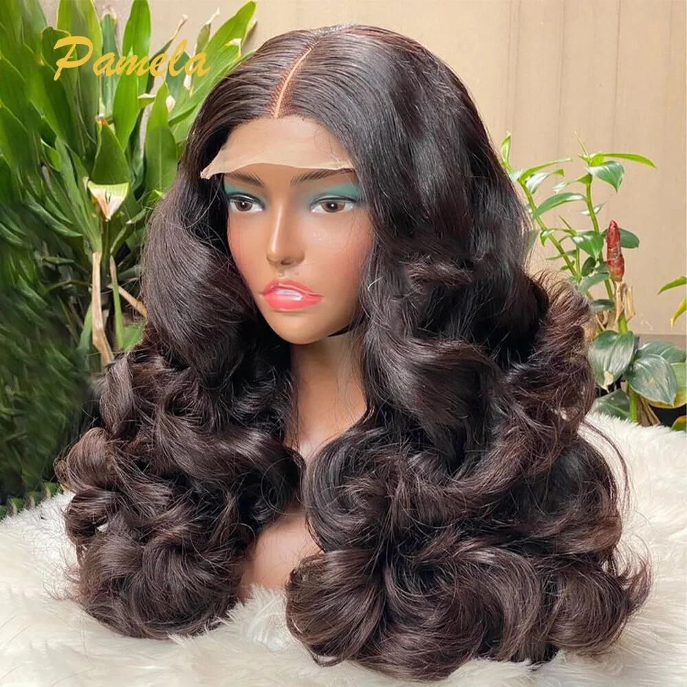 Glueless HD Lace Front Wig Pre Plucked Deep Wave Human Hair