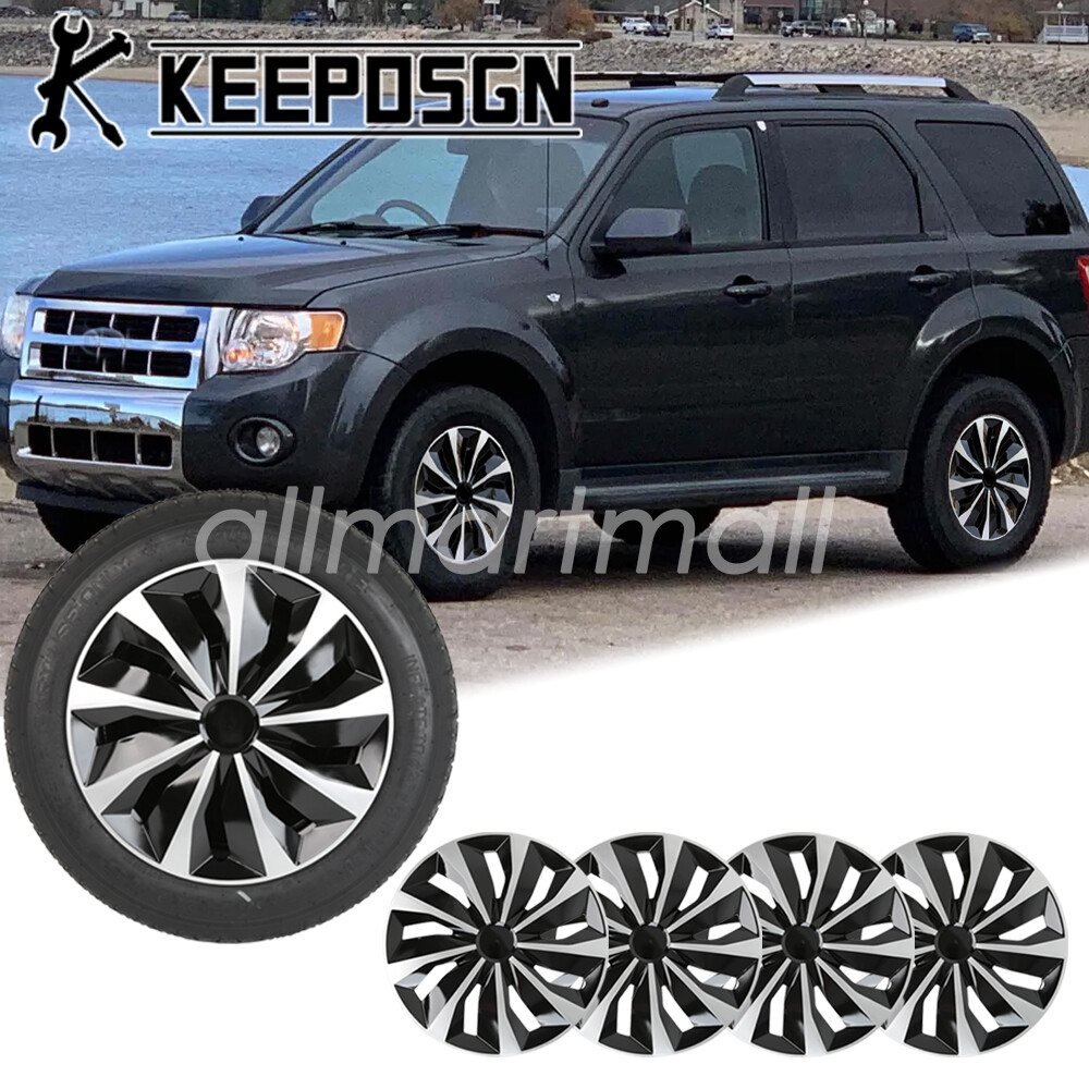 For Ford Escape 01-12 16'' Car Tire Hub Caps Wheel Rim Covers Set of 4 Silver
