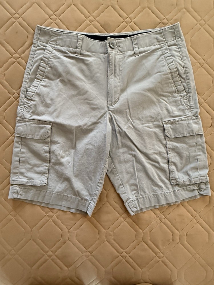 Apt.9 Premier Flex Stretch Men's Cargo Shorts Light Gray, Size 32