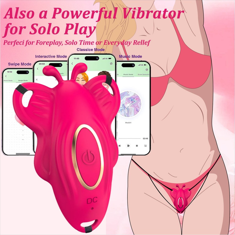 Wearable Butterfly Panty Vibrator Clitoral Stimulator Couple Sex Toys For Women