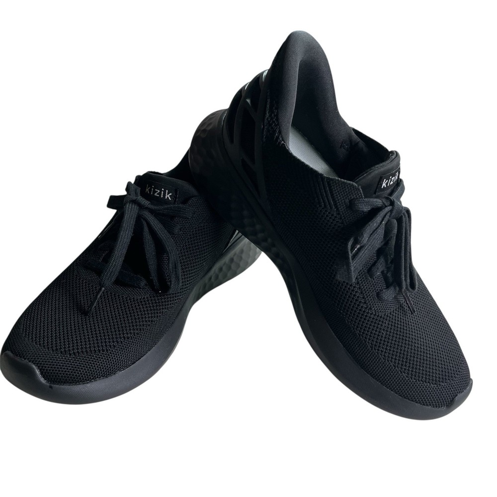 Kizik Prague Womens Hands Free Sneakers Size 7 Black Casual Comfort Shoes