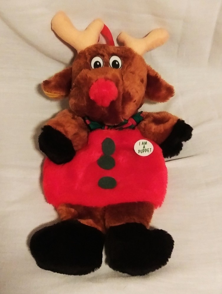 Rudolph The Red Nose Reindeer Hand Puppet by Santa's Best $ AFTER CHRISTMAS SALE-image
