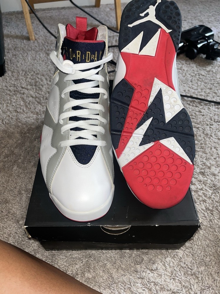Air Jordan 7 Retro Men's Size 11.5 Olympic 2012 Sneakers