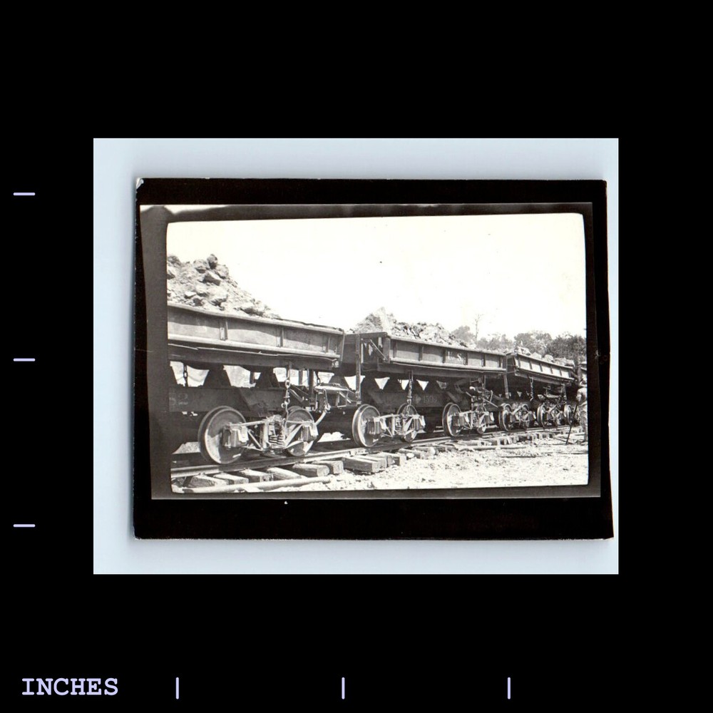 Vintage Photo TRAIN CAR CARRYING MINING ORE