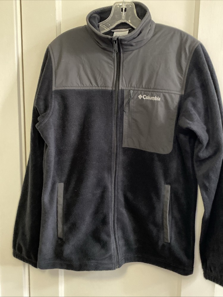 Columbia Men's Granite Steens Fleece Jacket Black Small NWOT