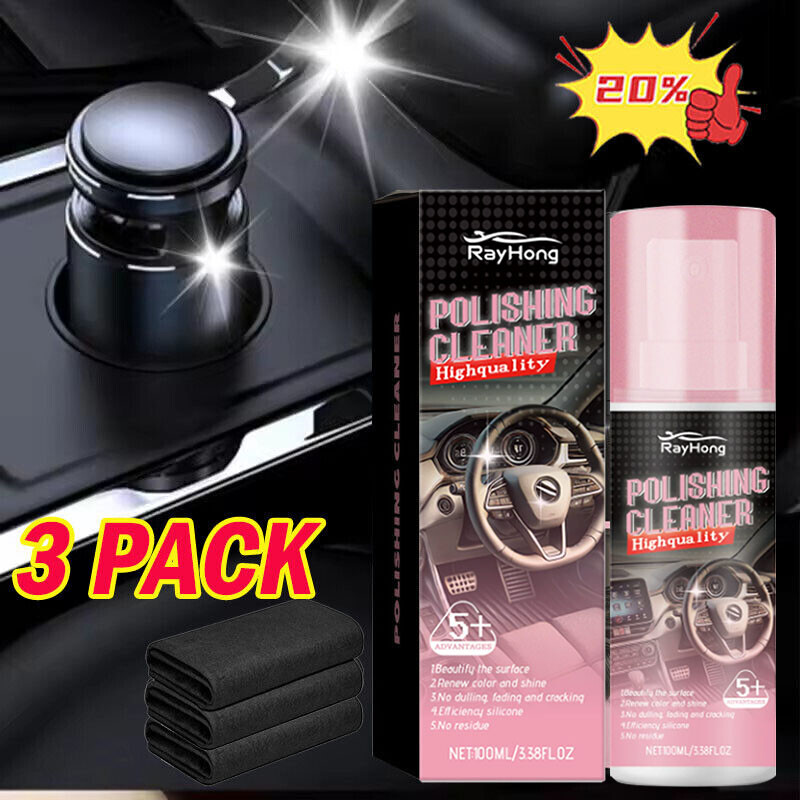 Car Interior Cleaner & Polish 100ml for Detailing USA