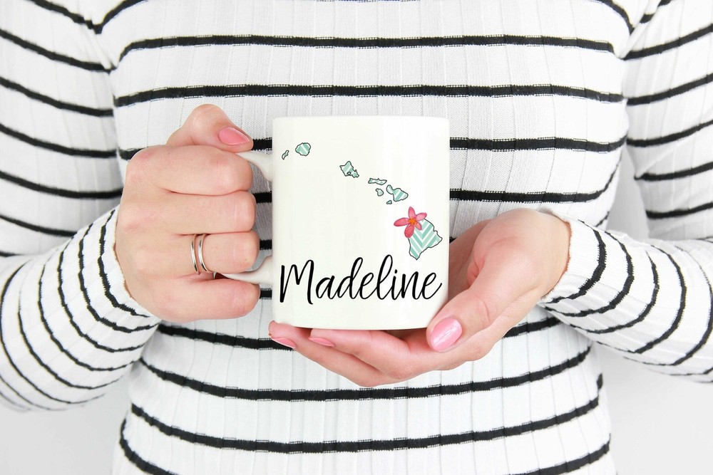 Custom Home State Mug Custom Hawaii Mug Personalized Hawaii Mugs Custom State