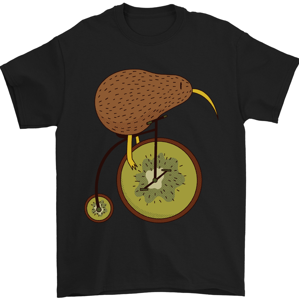 Funny Kiwi Cycling Bike Design Men’s Cotton T-Shirt