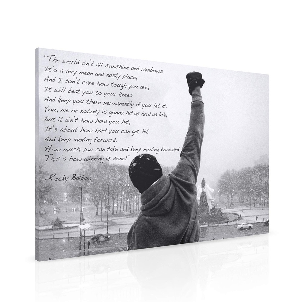 Hope Inspirational Canvas Print Motivational Quote Wall Art - Boxing Office &...