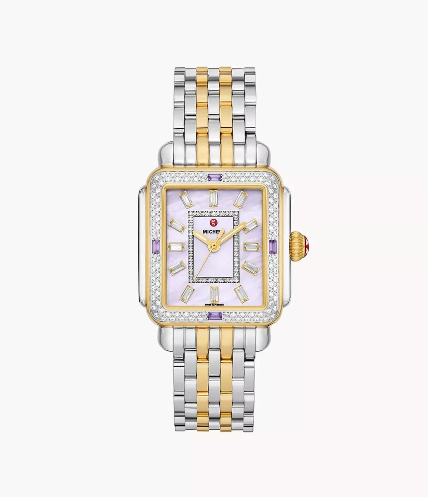 MICHELLE MWW06T000263 LIMITED EDITION DECO BAGUETTE CHARMANTE TWO-TONE 18K 35MM