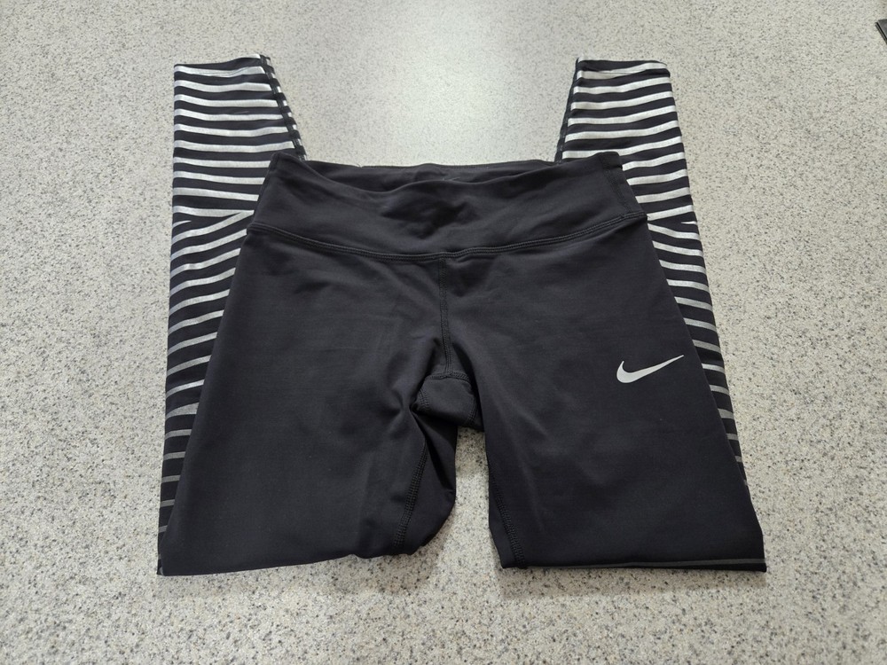 Nike Dri-FIT Leggings Womens Size Small Black/White