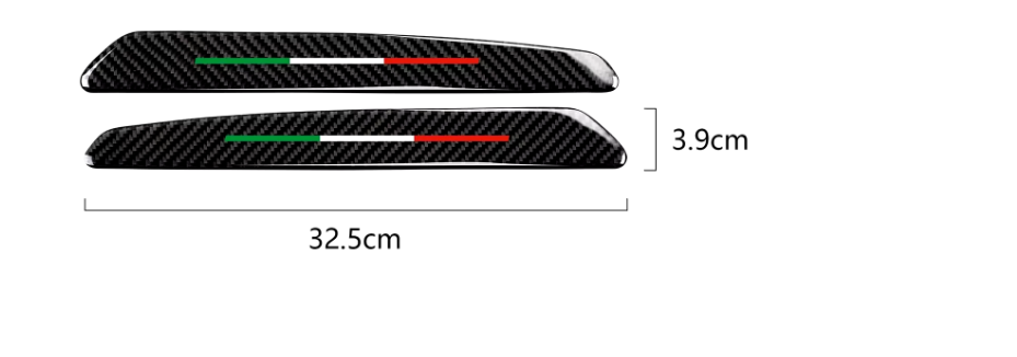 Threshold Protection Sticker Decals Trim Real Carbon Fiber Compatible for Alfa