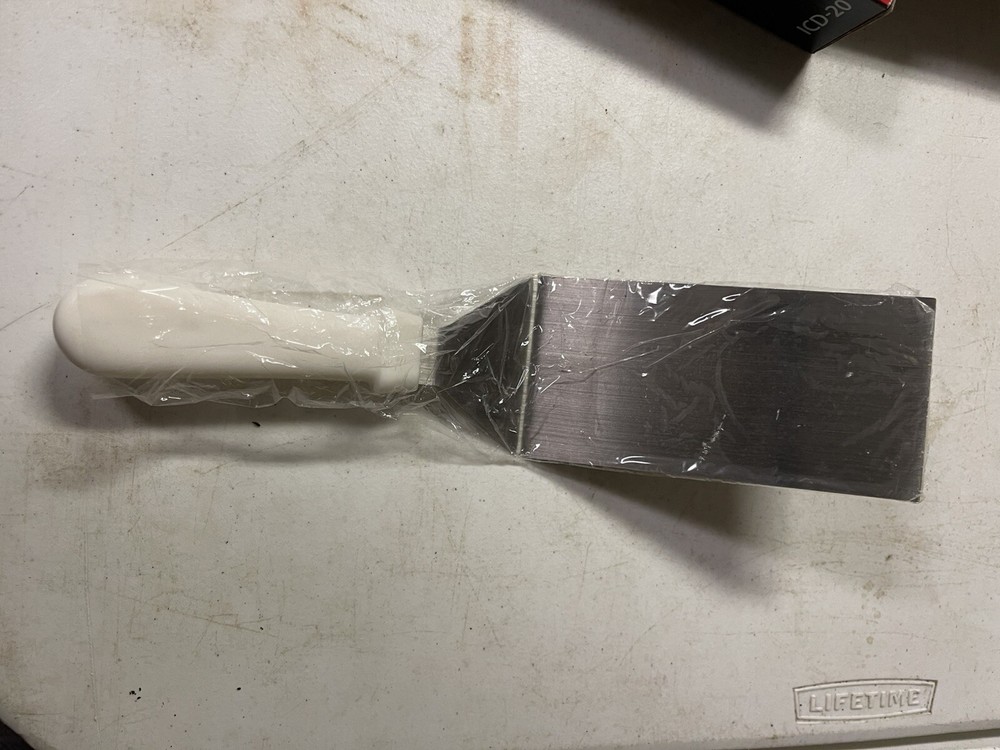 Dexter Russell 6 Inch Hamburger Turner with White Handle P94855 31645