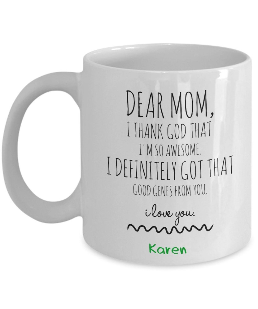 Mother's Day Personalized Mug Mother's Day Gift Ideas I Love You Mom Best Mom's