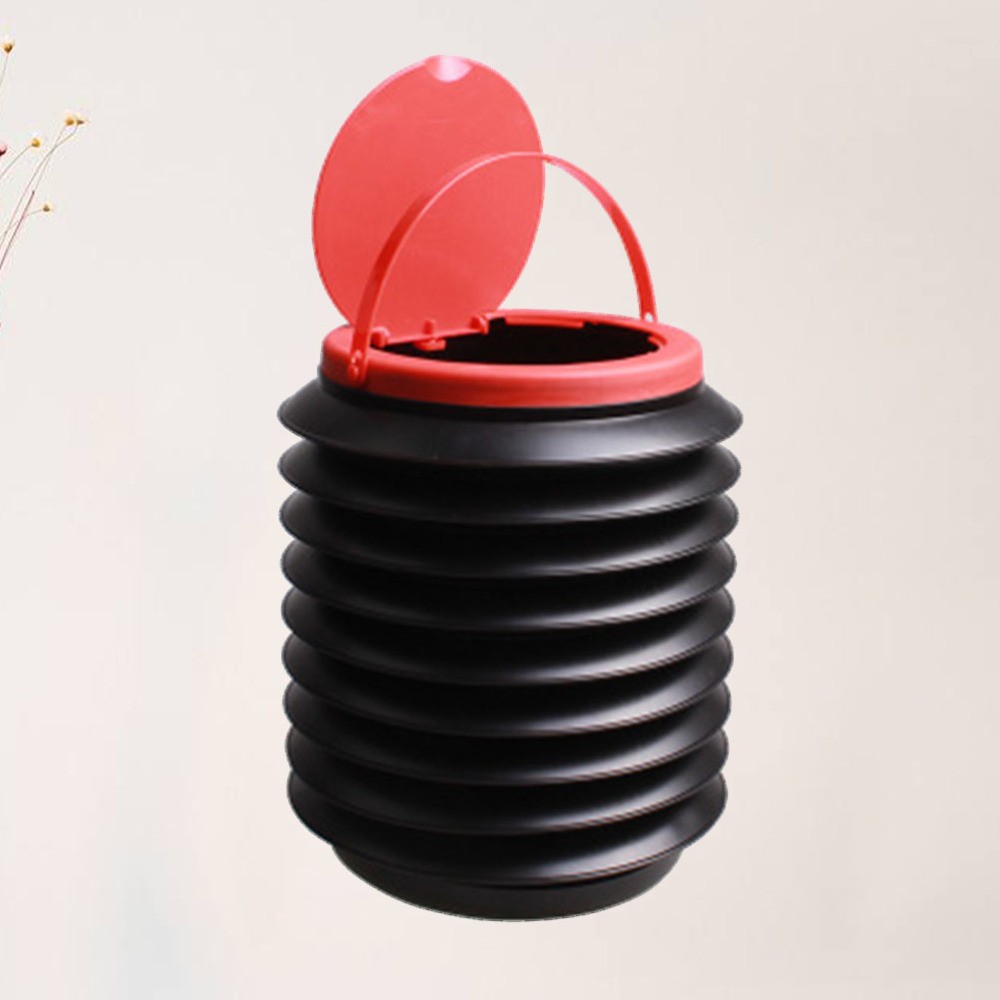 4L Car Trash Bin with Lid Compact Storage Organizer