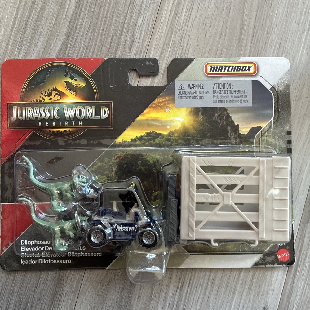 Matchbox Jurassic World Rebirth Dino Transporters Dilophosaurus Lifter