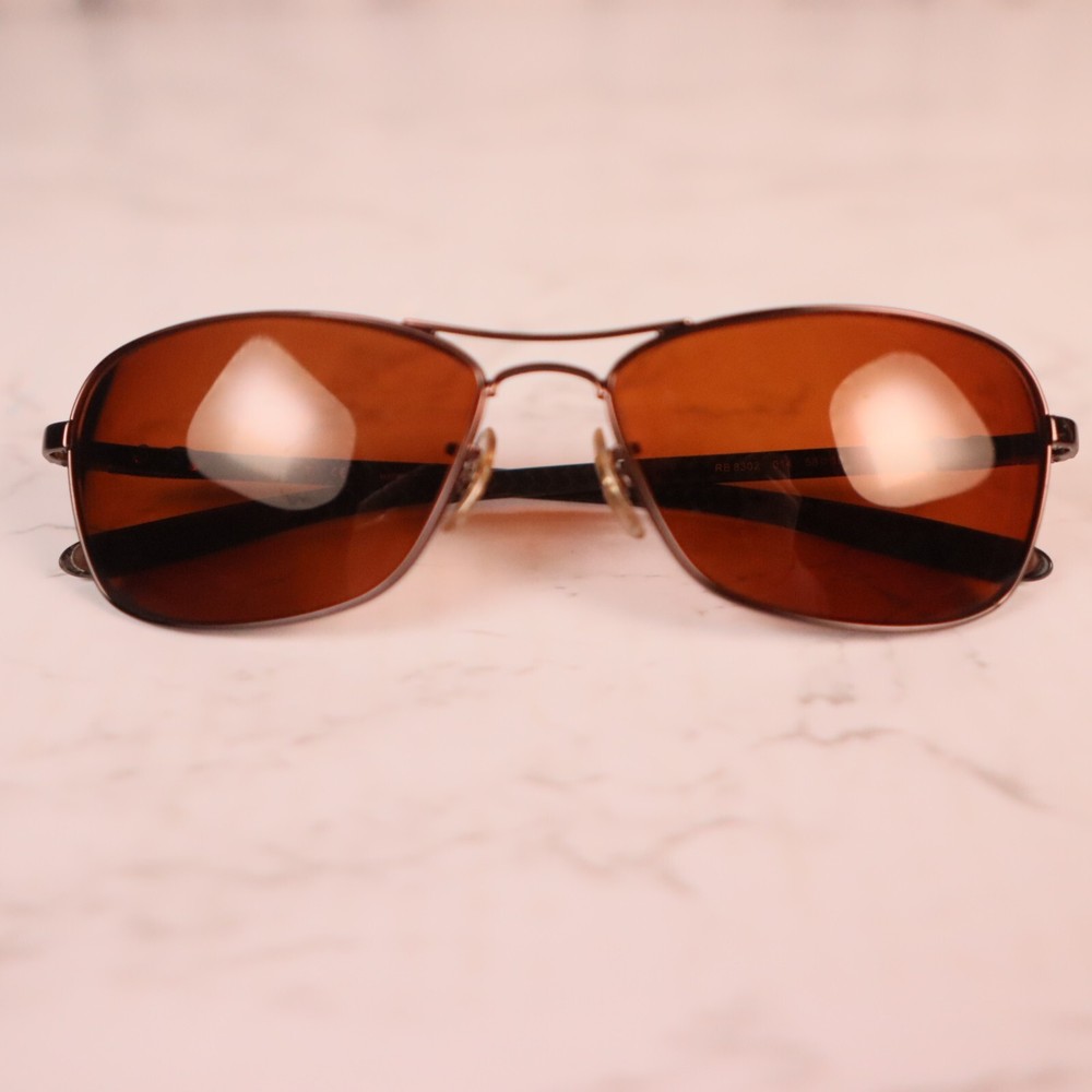 FRAMES RB 8302 Ray Ban Brown 014 58-15 3N Dark Brown Sunglasses Frames Only