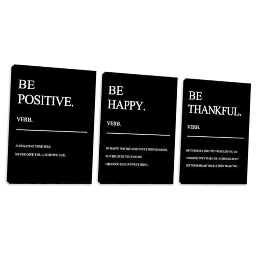 Motivational Office Wall Decor - Inspirational 12 x 16 inch x 3pcs Colorart-31
