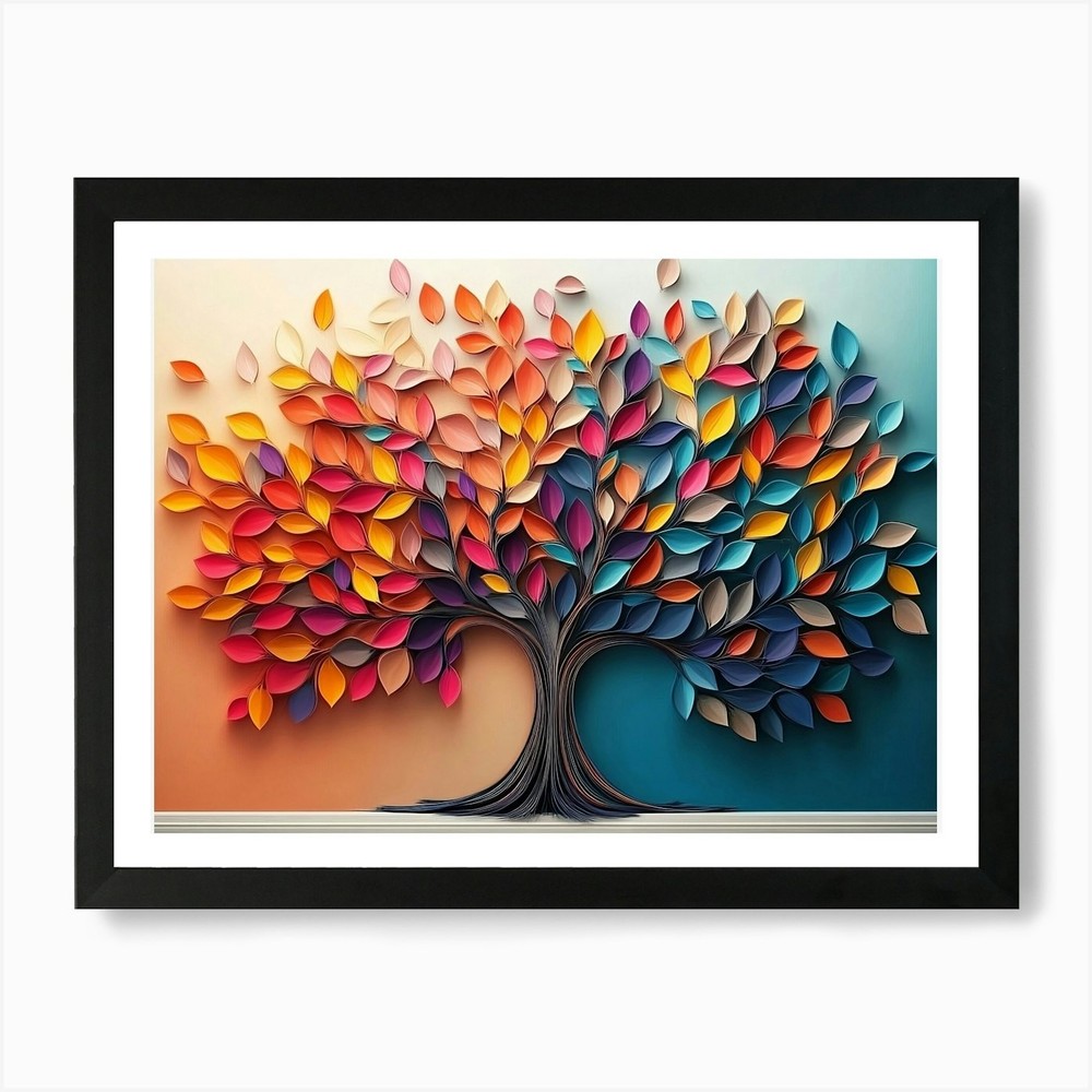 Tree of Life 97 Framed Wall Art Canvas Print Picture Poster  