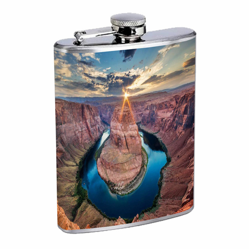 Grand Canyon National Park D1 Flask 8oz Stainless Steel Hip Drinking Whiskey