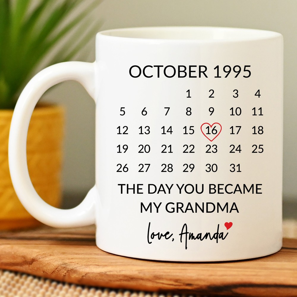 Personalized Day You Became My Grandma Mug Grandma Gift Grandma Coffee Mug