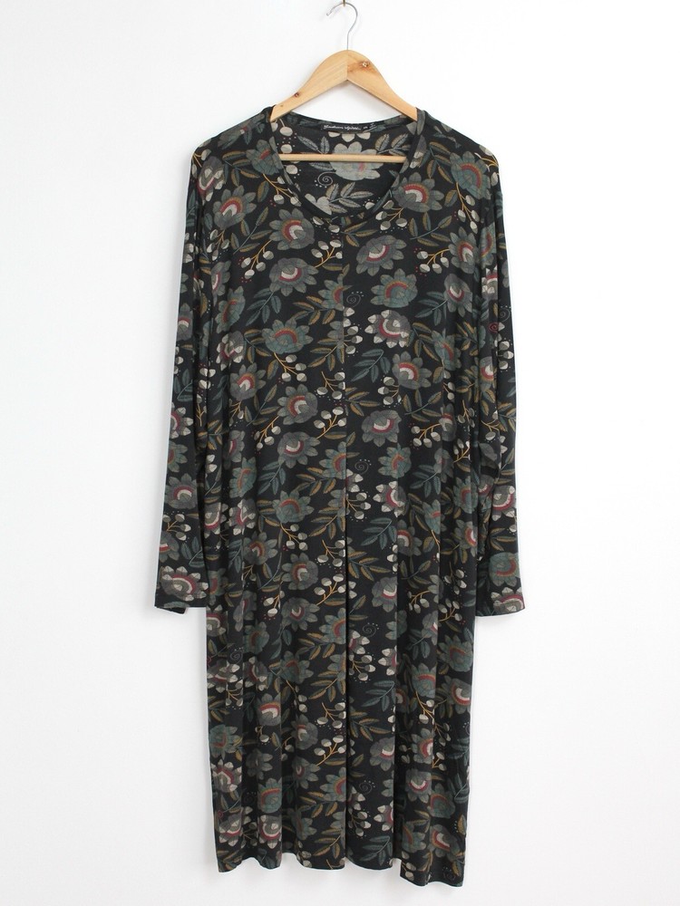 Gudrun Sjoden Flowers Pattern Dress, Size XL XXL