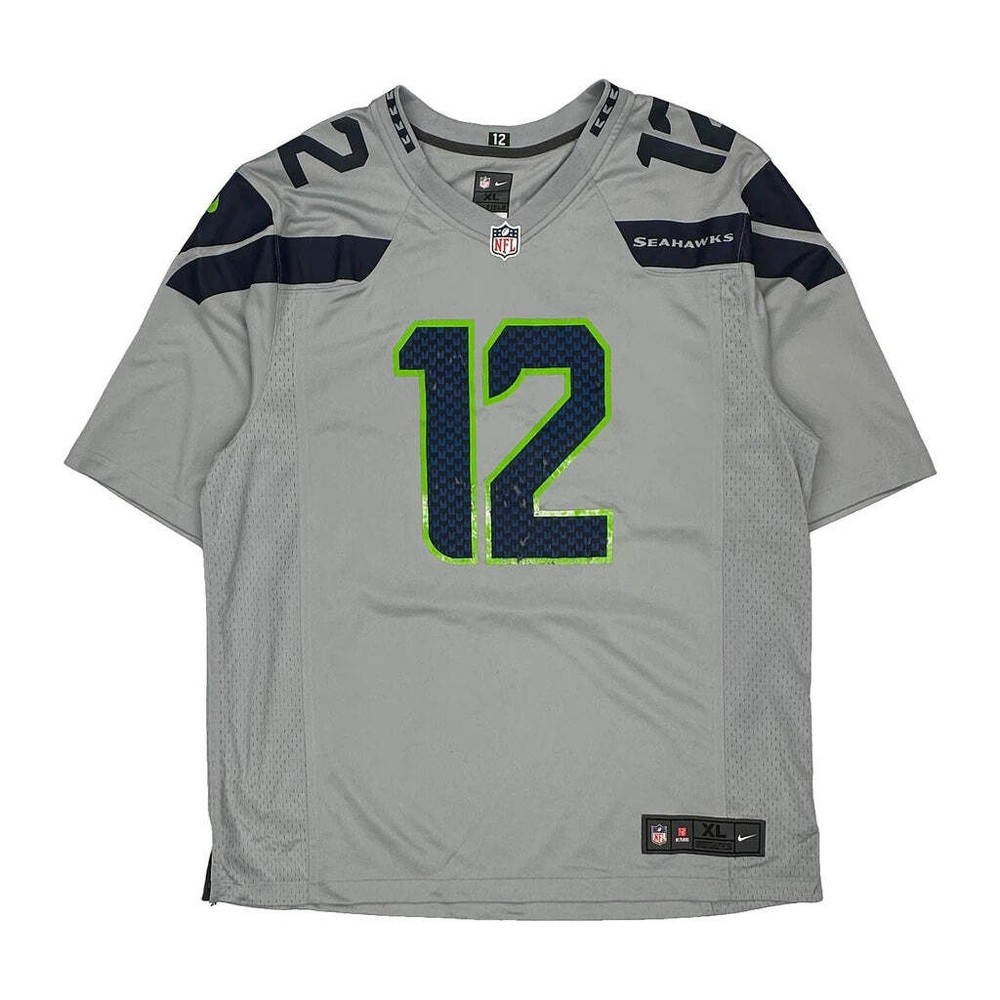 Seattle Seahawks Nike Nfl Football Jersey - XL Gray Polyester