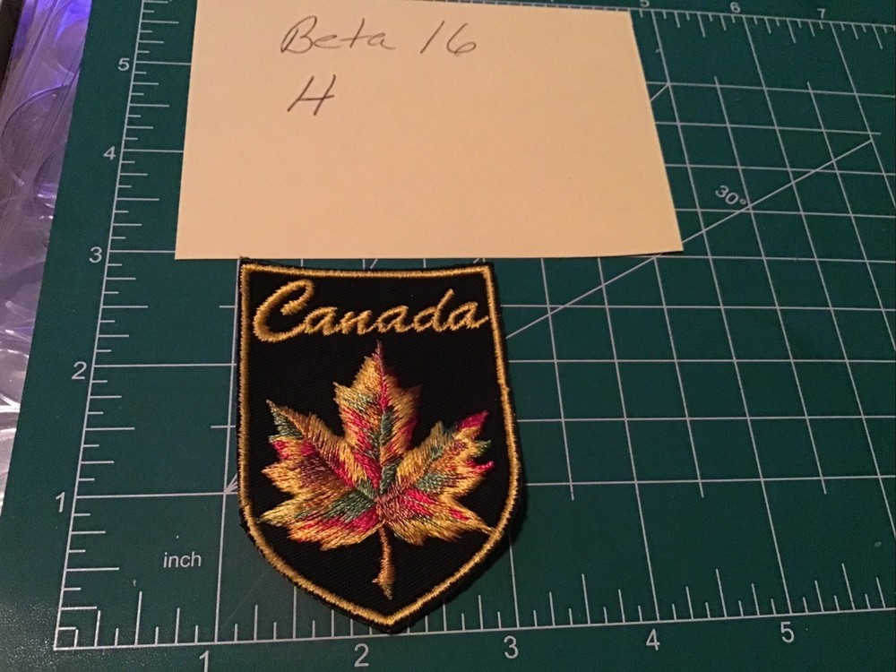 Vintage CANADA Colorful Maple Leaf Travel Souvenir Embroidered Patch