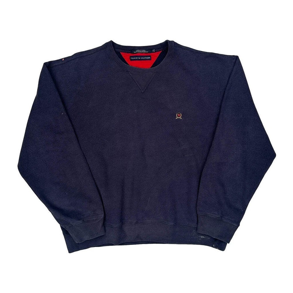 Tommy Hilfiger Sweatshirt - XL Navy Cotton Blend