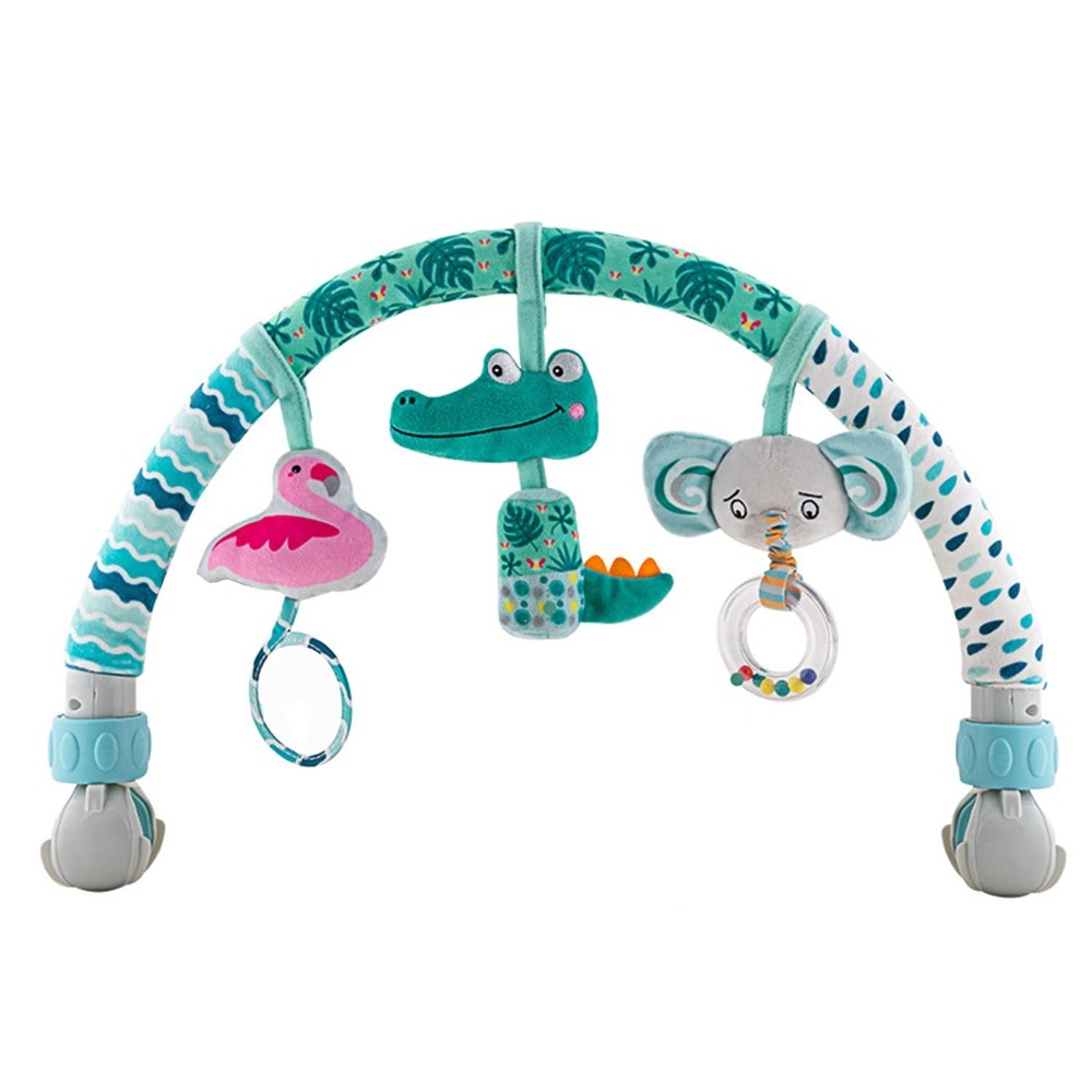 Baby Bouncer Toy Bar with Crib & Pram Clip-On Activity Arch for Travel