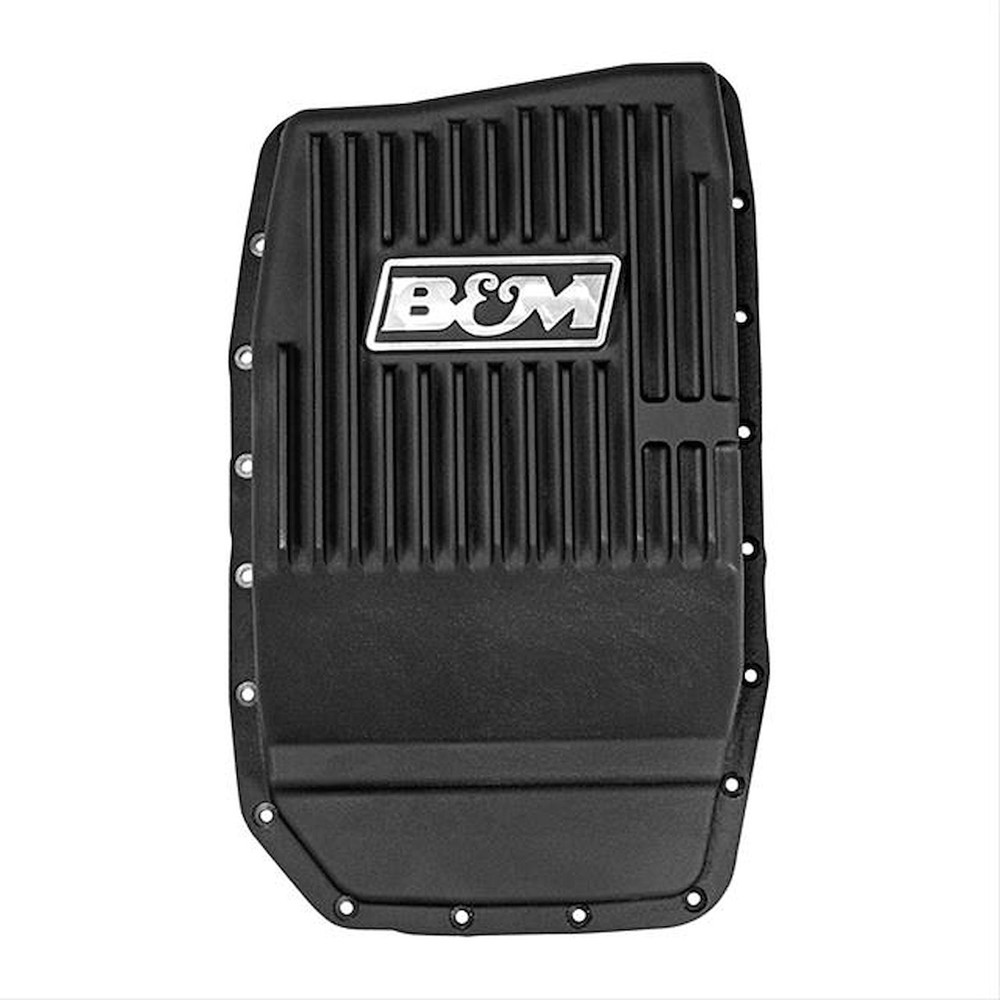 B&M 70394 Cast Aluminum Deep Transmission Pan Ford 6R80 Adds 3.25 Quarts to Capa