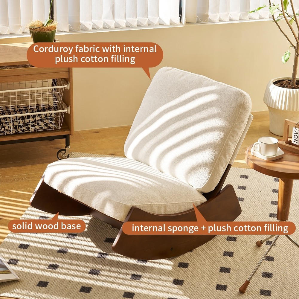 Glider Rocking Chair Accent Reading Chair with High-Quality