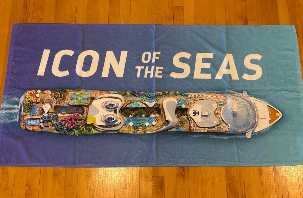 Icon Of The Seas Inaugural Season Brand New Beach Towel Unused  