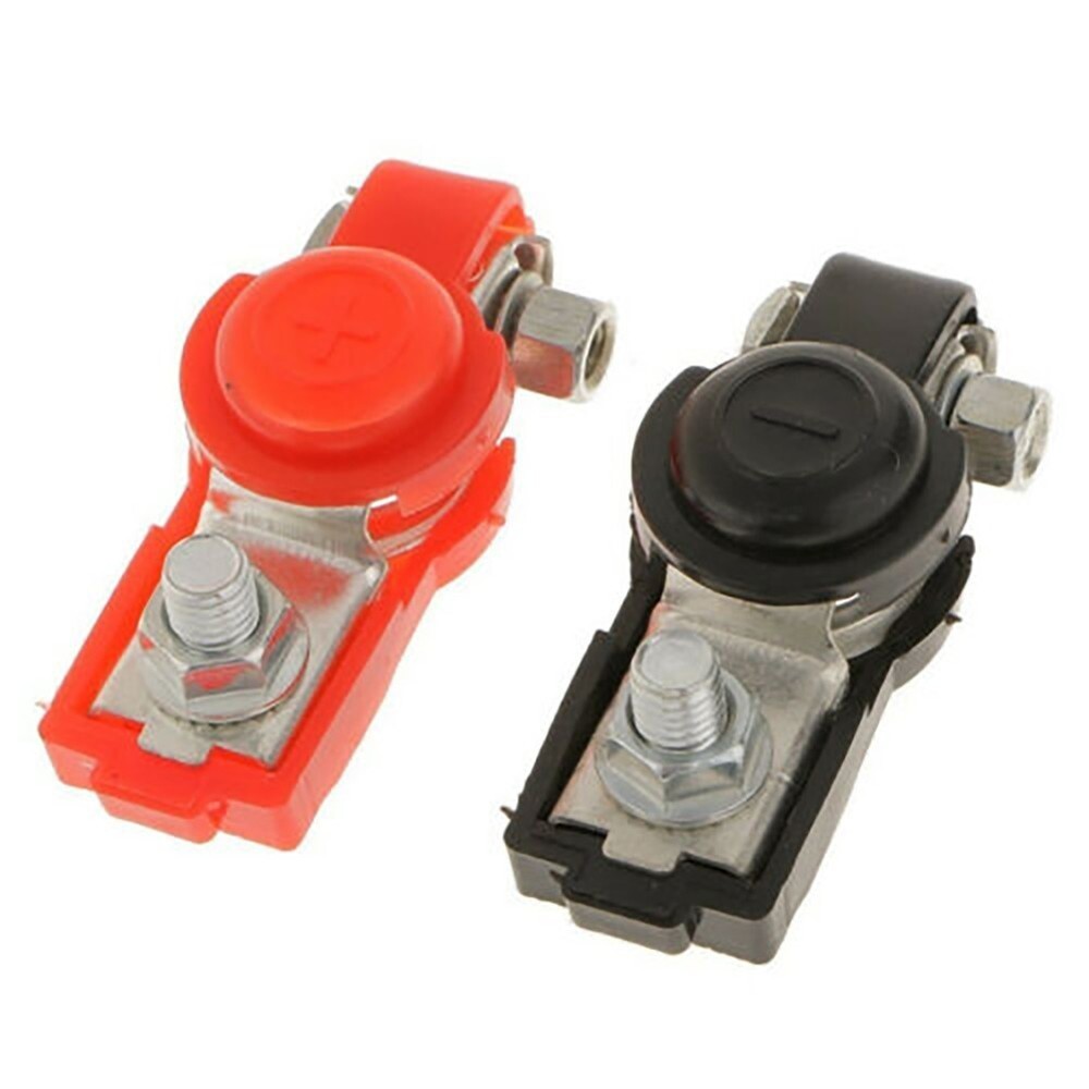 2x Auto Parts Adjustable Battery Terminal Clamp Clip Negative Positive UK