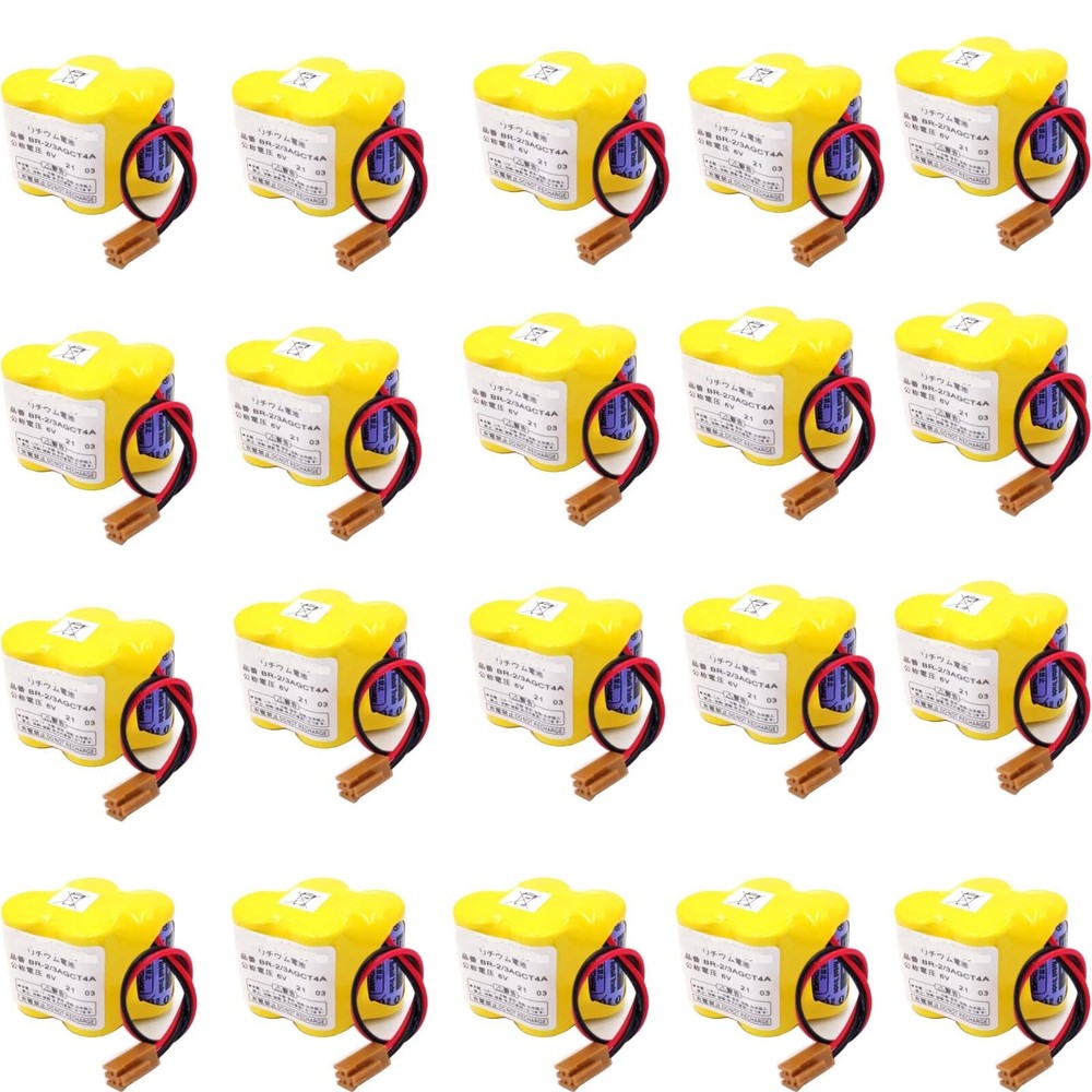 20x BR-2/3AGCT4A 6V Battery for FANUC A98L-0031-0025 A06B-6114-K504 Machine
