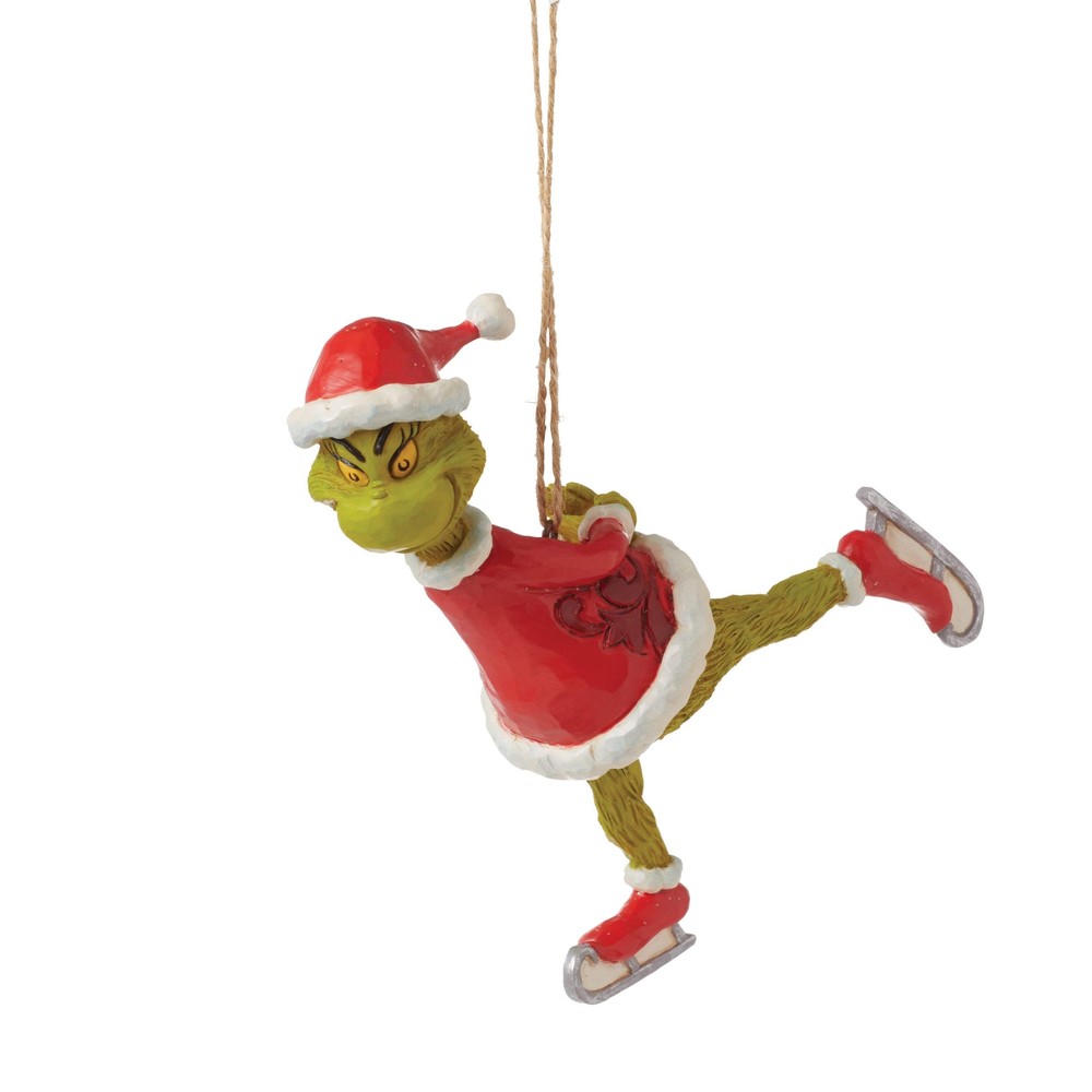 Grinch Ice Skating Ornament