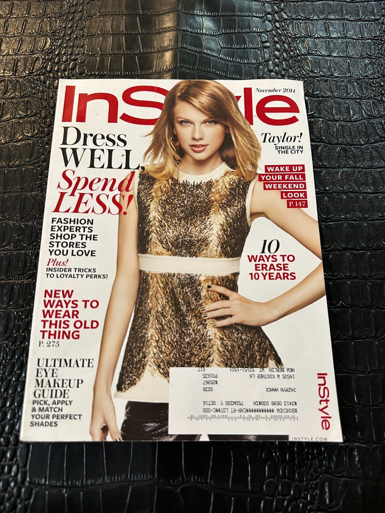 NOVEMBER 2014 INSTYLE vintage fashion magazine TAYLOR SWIFT