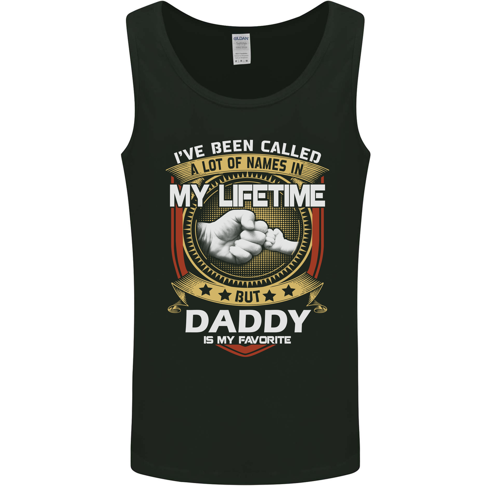 Daddy Is My Favourite Funny Fathers Day Mens Vest Tank Top