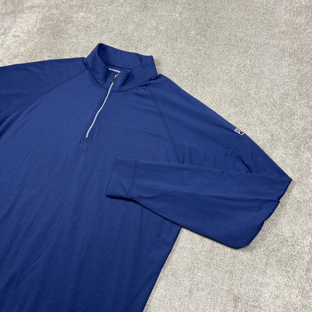 Holderness Bourne 1/4 Zip Pullover Mens Large Navy The Westland Performance Golf