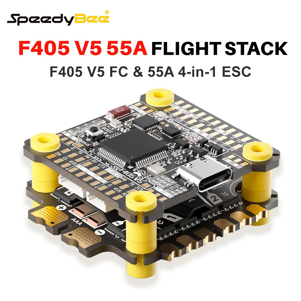 SpeedyBee F405 V5 Stack F405 V5 FC 55A ESC 4in1 3-6S For RC FPV Racing Drone