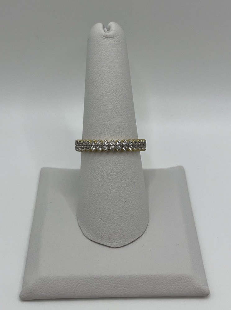 Freida Rothman Marquis Pave Petals Stackable Ring Size 8