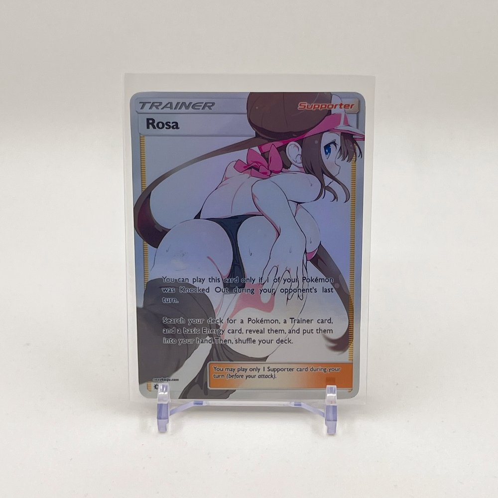 Rosa Full Art Goddess Story Pokemon Waifu Trading Card Holofoil