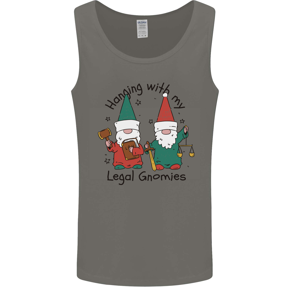 Christmas Legal Gnomes Funny Law Solicitor Mens Vest Tank Top
