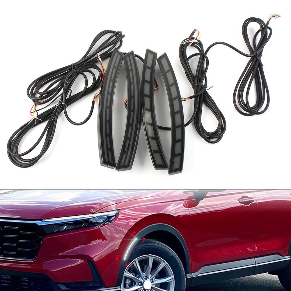 Sequential Side Marker Light Turn Signal Driving Light DRL Fit For Honda CR-V